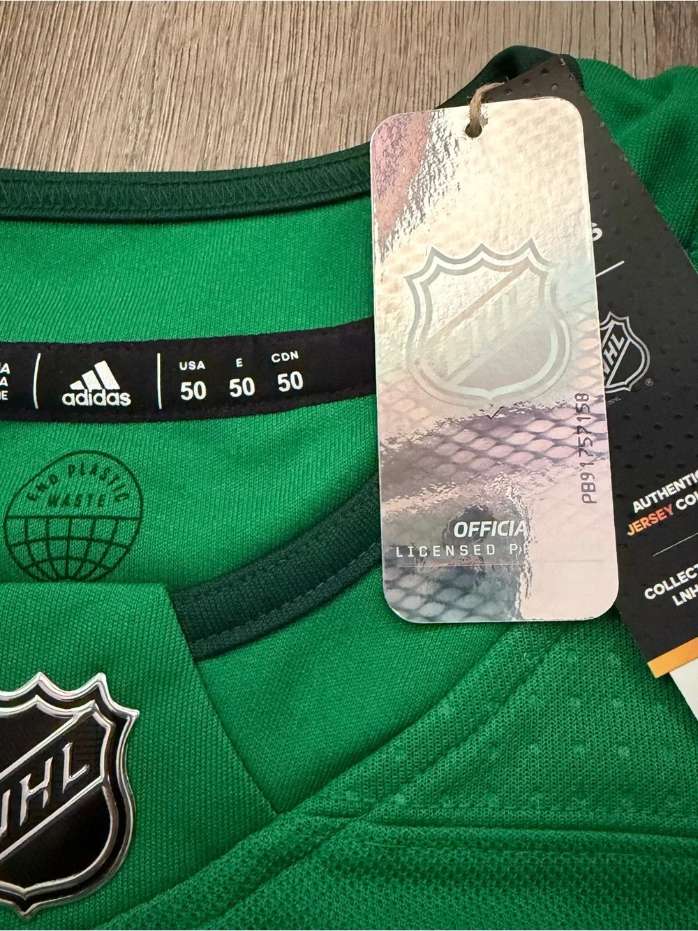 Adidas NHL Mens Washington Capitals Green Hockey Jersey St. Patrick’s Day